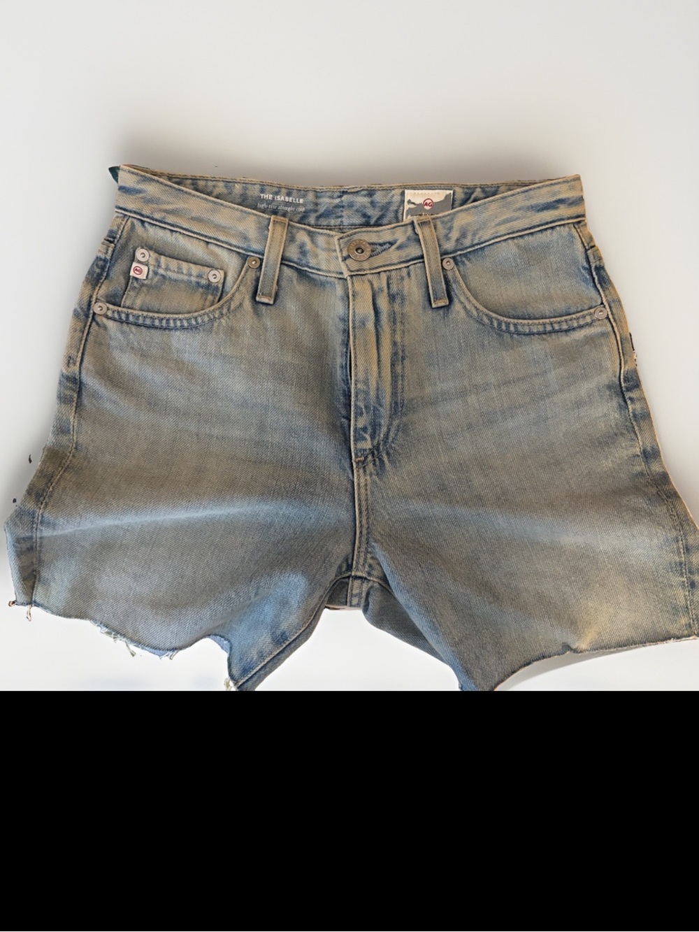 Ag Adriano Goldschmied Light Blue Denim Cutoff Shorts AG-ed 26 new Alexxis